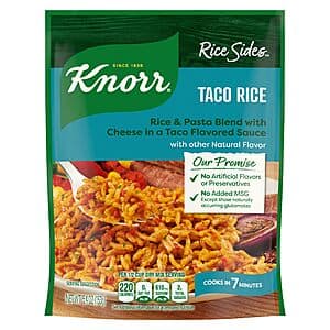 Knorr Rice & Pasta Blend Sides: 5.8-oz Cajun Chicken Rice or 5.4-oz Taco Rice $0.85 & More w/ Subscribe & Save