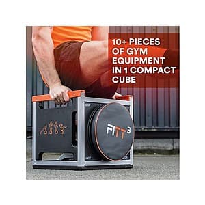 FITT Cube HIIT Total Body Workout Machine w/ 3 Bands & 2 Cords (4 Colors) $40 + Free S&H w/ Prime