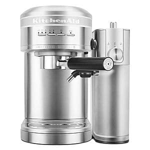 KitchenAid Metal Semi-Automatic Espresso Machine w/ Milk Frother $117 + Free S&H