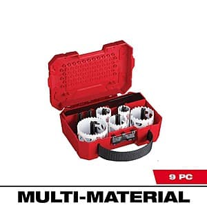 9-Pc Milwaukee Hole Dozer General Purpose Bi-Metal Hole Saw Set $23.35 + Free S&H
