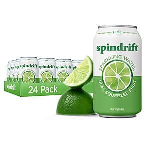 Select Accounts: 24-Pk 12-Oz Spindrift Sparkling Water (Lime) $10.75 w/ S&S