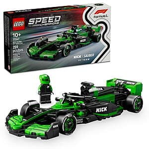 Select Walmart Stores: 259pc LEGO Speed Champions KICK Sauber F1 Team C44 Race Car $15