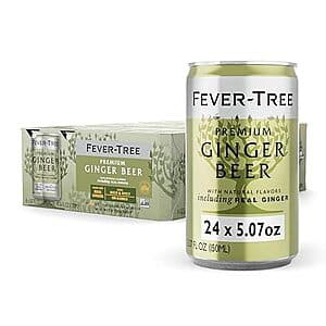 24-Pk 5.07-Oz Fever-Tree Premium Ginger Beer Cans $13.60 w/ S&S
