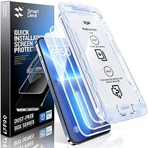 3-Pk SMARTDEVIL Tempered Glass Screen Protectors for iPhone 12/13/14/15/16 Series from $4.15