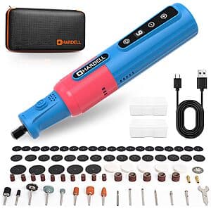 Prime Members: 6-Speed HARDELL 8V Cordless Rotary Tool w/ 80-Pc Accessories $10.80 + Free Shipping