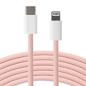 New - Bulk Packaging: 3.3' Apple Braided USB-C to Lightning Cable (Various) from $9 & More + Free S&H w/ Prime