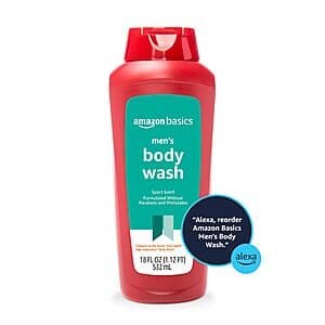 Select Accts: 18-Oz Amazon Basics Men's Body Wash (Sport Scent) $3.25 w/ S&S