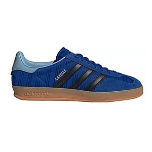 adidas World Cup Gazelle Indoor Shoes in Collegiate Royal blue, Core Black, and Supplier Colour colorway.