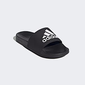 adidas men's Adilette Shower Slides (Core Black / Cloud White) $8.50 + Free Shipping