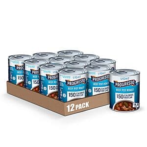 12-Pack 18.5-Oz Progresso Light Beef Pot Roast Canned Soup $8.90 w/ Subscribe & Save