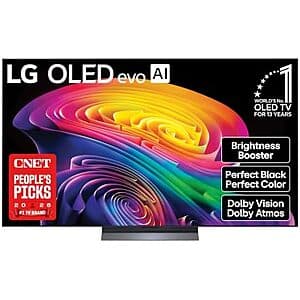 65" LG OLED evo AI 4K C6 Series Smart TV (2026) + 10% Back w/ Prime Visa $1400 + Free S&H
