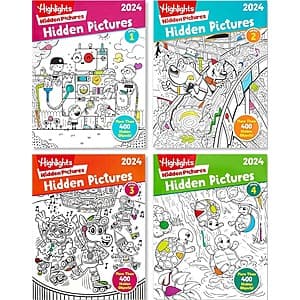 Prime: 4-Pk Highlights Kids' Hidden Pictures Activity Books (Ages 3-6 or Ages 6+) $13 + Free S&H