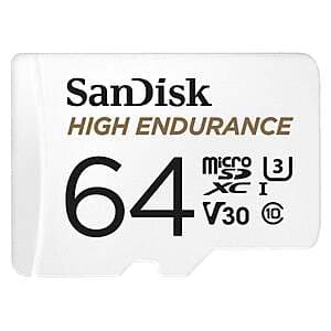 64GB Sandisk High Endurance Ring Edge MicroSDXC Card $15 + Free S&H