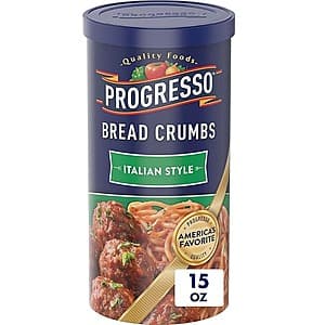 15-oz Progresso Italian Style Bread Crumbs $1.65 w/ Subscribe & Save