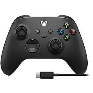 Select Locations: Microsoft Xbox Wireless Bluetooth Controller & USB-C Cable (Black) $40 & More + Free Shipping