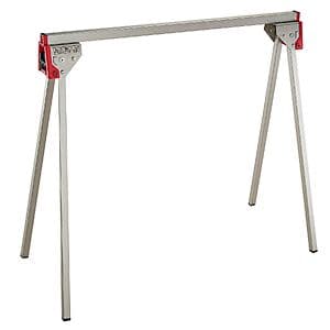 CRAFTSMAN steel adjustable miter saw stand with metal frame and support legs for workshop use.