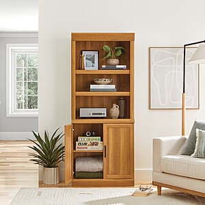 5-Shelf Better Homes & Gardens Glendale Bookcase (Light Honey) $82 + Free S&H