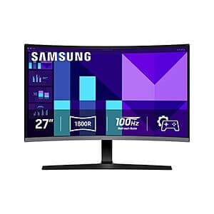 27" Samsung S3 (S39GD) FHD 100Hz Curved Monitor $130 + Free S&H