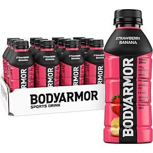 12-Pack 16-Oz BODYARMOR Sports Drink (Strawberry Banana) $5.45 w/ Subscribe & Save