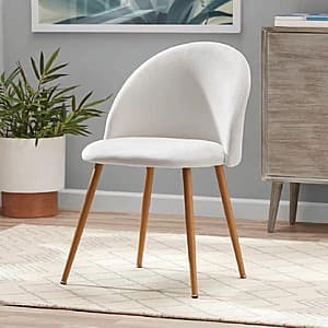 Mainstays Modern Accent Chair (Cream White) $38 + Free Shipping