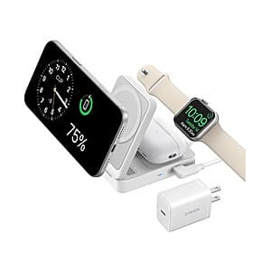Anker MagSafe 3-in-1 Qi2 15W MagGo Foldable Wireless Charging Station $50 + Free Shipping w/ Prime