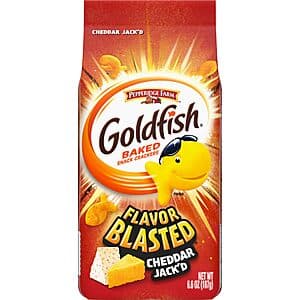 6.6-Oz Goldfish Flavor Blasted Cheddar Jack'd Crackers $1.90 & More w/ S&S