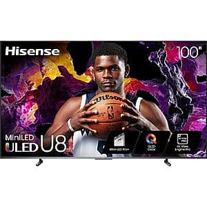Plus/Total Members: 100" Hisense U8 ULED Mini-LED 4K Smart TV + 4x $500 BB eGC $3500 + Free Shipping & Installation