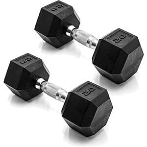 Prime Members: 20-lbs CAP Barbell Coated Dumbbell Weights (Pair) $31.30 + Free Shipping