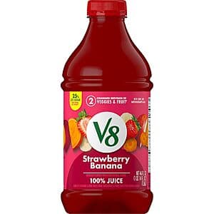 46-Oz V8 Strawberry Banana 100% Fruit and Vegetable Juice $2.30 w/ Subscribe & Save