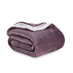 Berkshire Sherpa Fleece Blankets: 90" x 90" $16.50, 60" x 90" $13.50 & More