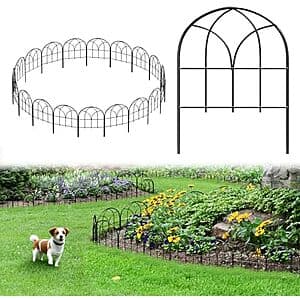 19-Pk Promitop 16.5" x 20' Rustproof Metal No-Dig Garden Border Fence (Black) $24.50 + Free S&H