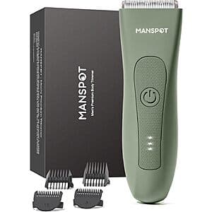 Manspot Manscape Rechargeable Wet/Dry Body Hair Trimmer (Green) $16