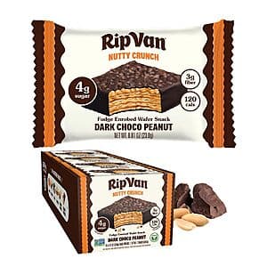 16-Ct 0.81-Oz Rip Van Nutty Crunch Dark Chocolate Peanut Butter Crispy Wafer $11.35 w/ S&S
