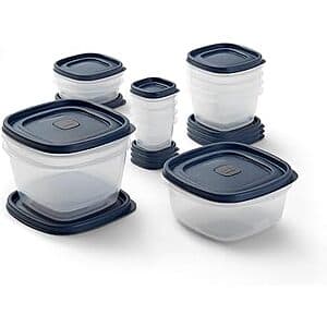 26-Piece Rubbermaid Easy Find Lids Food Storage Containers w/ Vented Lids (Blue) $8
