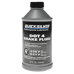 12-Oz Quicksilver DOT 4 Brake Fluid $3.35