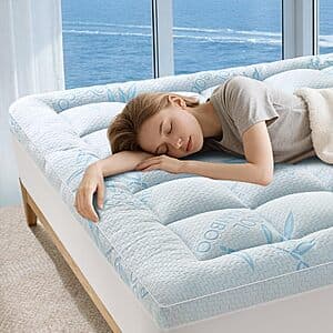 60" x 80" Acnalboma Queen Mattress Topper Pillow Top $28.50 + Free S&H