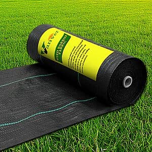 2.8' x 50' Vanver Heavy-Duty Woven Landscape Weed Barrier Fabric $9