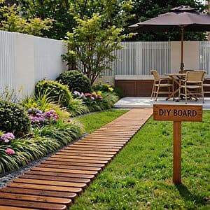 Spurgehom 8' x 17" Roll-Out Cedar Wood Outdoor Walkway w/ Anti-Slip Slats $40 + Free S&H