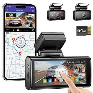 AZDOME M580 3-Channel 4K + Dual FHD Dash Cam w/ 4" Touchscreen $50 + Free Shipping