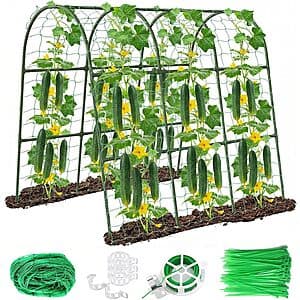 47" U-Shape Cucumber Trellis w/ Net $18.50