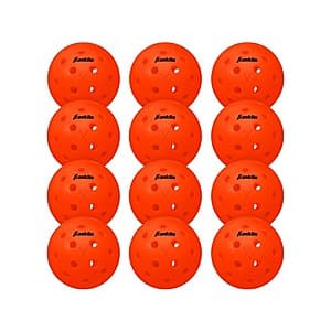 12-Ct Franklin Sports X-40 Outdoor Pickleballs (Ember) $10 + Free S&H w/ Prime