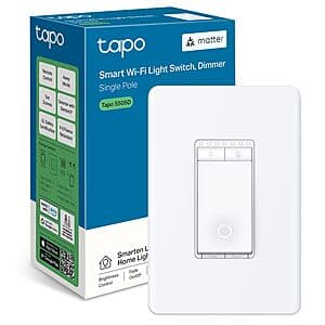 TP-Link Tapo S505D Smart Wi-Fi Dimmer Light Switch (Matter, Single Pole) 4 for $26.20 + Free Shipping