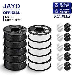 10-Pk 1.1kg JAYO 1.75MM PLA+ 3D Printer Filament $88.20 + Free S/H