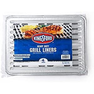 Select Accounts: 4-Pk Kingsford 16"x11.75" Heavy Duty Aluminum Foil Grill Liners $5.50 w/ S&S