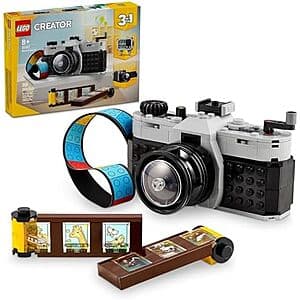 261-Pc LEGO Creator: 3 in 1 Retro Camera Building Set $16