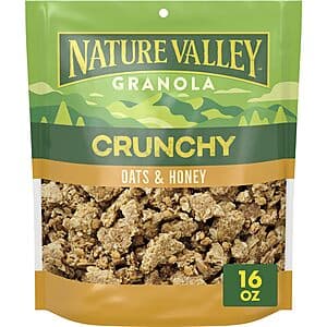 16-Oz Nature Valley Big & Crunchy Granola Cereal (Oats & Honey) $3.25 w/ Subscribe & Save