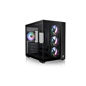 Thermaltake View 380 TG ARGB Mid Tower Gaming Computer Case (Black) $70 + Free Shipping