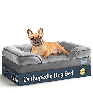 Orthopedic Sofa Dog Bed $22,  F/S for Amazon prime members.