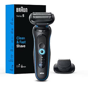 Braun Series 5 5118s Rechargeable Wet & Dry Grooming Shaver Razor $36 & More + Free S&H