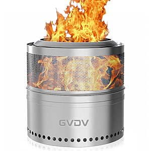 18" GVDV Smokeless Collapsible Stainless Steel Fire Pit w/ Bag $56.90 + Free S&H